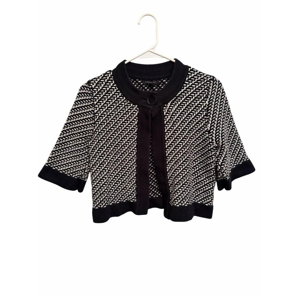 Banana Republic Women's Black and White Cardigan. Size M. Fits like a Small
